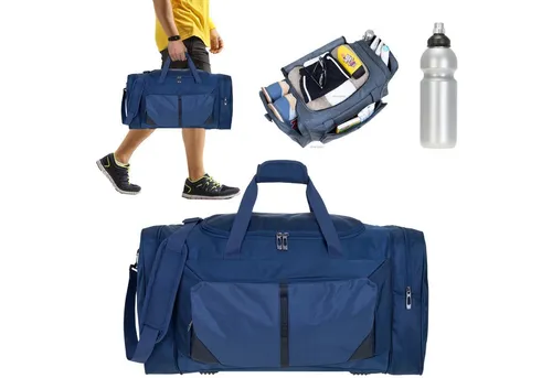 ELEPHANT Sporttasche Force L 52 cm - Sporttasche mit 40 L Stauraum, inklusive Trinkflasche von bagboom®, ideal für Sport, Reisen oder Sauna. Praktische Außentaschen und wasserabweisendes Material machen sie zur perfekten Begleiterin.