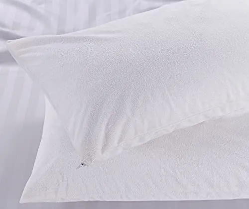K&A® Wasserdichter Frottee-Kissenschoner, 4 Stück, ultraweich, atmungsaktiv und antiallergen, UK-Standard 48 x 74 cm