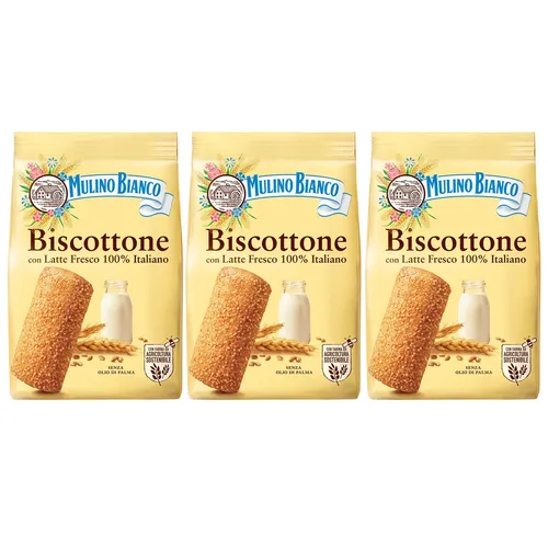 3x Mulino Bianco Biscottone Italienisches Mürbegebäck Mit Zucker 700g