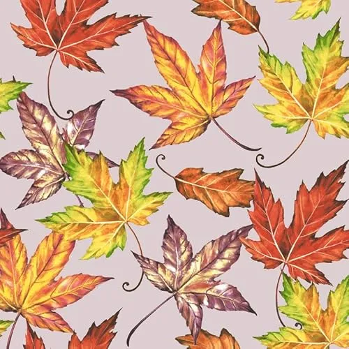 Servietten Herbst Bunte, einzelne Herbstblätter als Tischdeko. Papierservietten herbstlich mit Motiv. Auch für Decoupage und Serviettentechnik 33x33cm 20