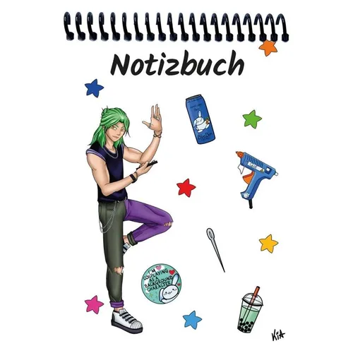 E & Z A 4 Notizbuch Manga Quinn, weiss, karier (A4, Kariert) (40657840)