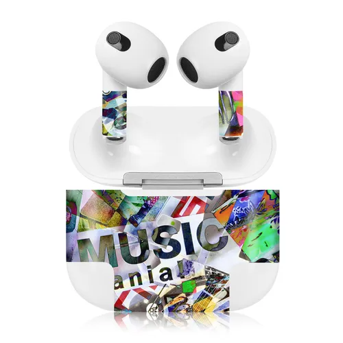Dekorfolie Schutzfolie Air Pod 3.Gen Design Folien Set Stickerbomb R189-14