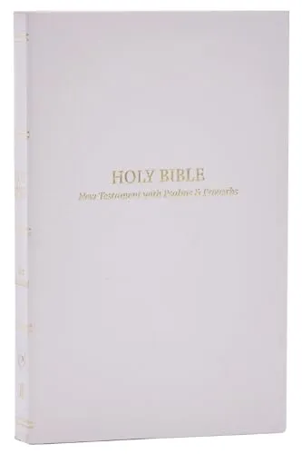 KJV Holy Bible: Pocket New Testament with Psalms and Proverbs, White Softcover, Red Letter, Comfort Print: King James Version: KJV, New Testament With ... Proverbs, White, Red Letter, Comfort Print