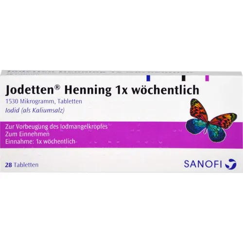 Sanofi-Aventis JODETTEN Henning 1x wöchentlich Tabletten von Sanofi-Aventis