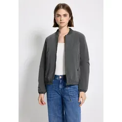 Street One Studio Damen Gefütterter Blouson - Funktionsjacke für Damen mit leichtem Futter, ideal für Übergangszeiten. Seidiger Glanz und elastischer Saum sorgen für eine perfekte Passform und Stil.