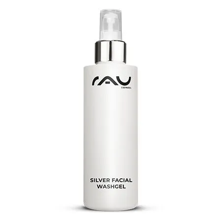 RAU Cosmetics Silver Facial Washgel - Reinigungsgele: Sanfte Gesichtsreinigung mit Mikrobsilber und Salicylsäure, ideal gegen Unreinheiten und für fettige Haut.