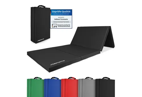 MSports® Turnmatte Turnmatte Premium klappbare Weichbodenmatte 190 x 80 x 5 cm