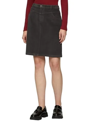 s.Oliver Minirock - Elastischer Cordrock für den Herbst - Röcke: Vielseitiger kurzer Cordrock aus elastischem Baumwollmix, perfekt für lässige und elegante Looks. Einfaches An- und Ausziehen dank Reißverschluss.