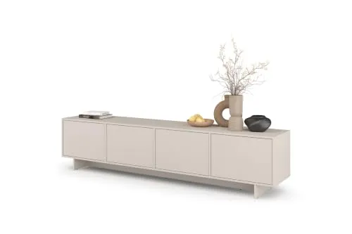 RTV Schrank Tatami 4D, grifflos mit Push to Open, 220,5x50,5x41,5 cm