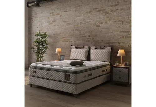 Bambi Magnasand Boxspringbett 90x200 cm – Beige in beige von PointHome