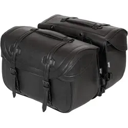 Seitentaschen aus Kunstleder für Motorräder, 2x27L