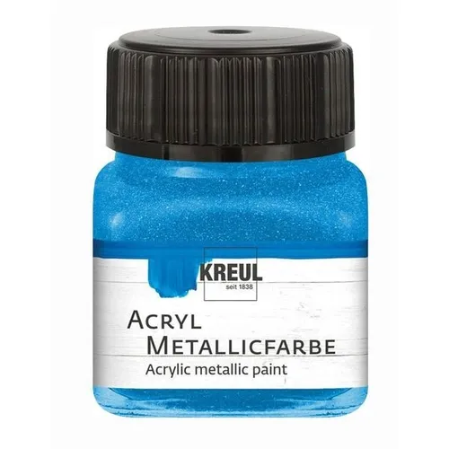 Kreul Acryl Metallicfarbe blau 20ml Glas 100 ml / 8,59