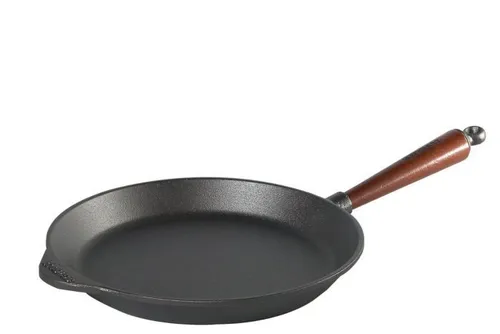 Skeppshult Bratpfanne Induktion Gusseisen 26 cm mit Steakmesser - Hochwertige 26 cm Bratpfanne aus Gusseisen, induktionsfähig und kratzfest. Ideal für alle Herdarten und mit isoliertem Tragegriff für sicheres Kochen.
