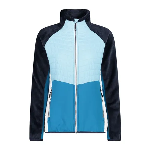 CMP Woman Jacket Hybrid Anice (L219) 42 - Damen Isolationsjacke für Skitouren, gefertigt aus High Loft Fleece für optimale Wärme und Flexibilität, ideal für aktive Bewegungen mit Reißverschlusstaschen.