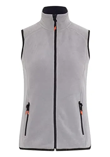 Gardena Fleece-Weste im dezenten Logo-Look