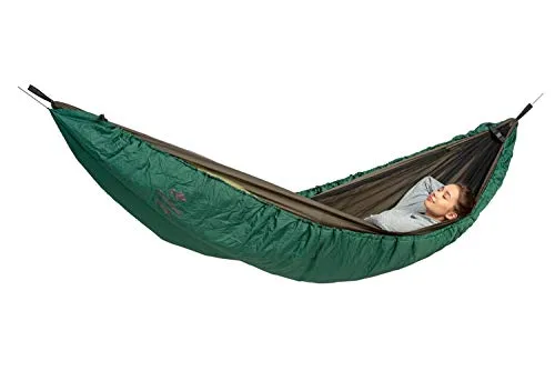 Underquilt XXL - Abdeckung grün - Hängematten-Zubehör mit optimalem Wärmeschutz, aus strapazierfähigem Nylon-Ripstop und bequemer Hohlfaser-Füllung für besten Schlafkomfort.
