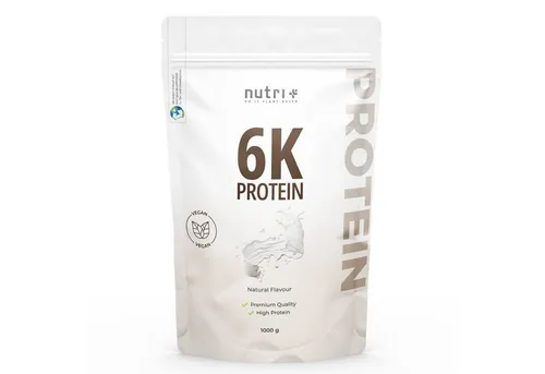 Nutri + Protein Pulver Neutral 1 kg - 80% Eiweiß, zuckerfrei & fettfrei - Sportnahrung mit über 80% Eiweiß, ideal für Muskelaufbau und Low-Carb-Ernährung. Natürliches Pulver ohne Süßstoffe, perfekt zum Backen und Kochen.