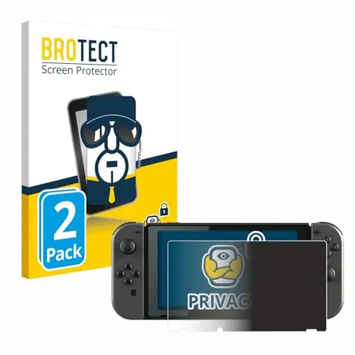 Produktbild BROTECT 2 Stück Anti-Spy Blickschutzfolie für Nintendo Switch Privacy Screen Protector [Displayschutz-Folie, Sichtschutz, Blaulichtfilter]