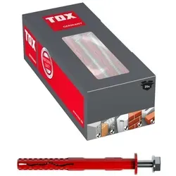 TOX Rahmendübel Fassad KB 10 x 180 mm - Universeller Befestigungsdübel - Dübel für sichere Befestigungen in fast allen Baustoffen, optimierte Spreizgeometrie und Feuerwiderstandsklasse R90 in Beton, 25 Stück im Karton