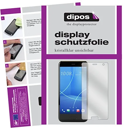 dipos I 6X Schutzfolie klar kompatibel mit HTC U11 Life Folie Displayschutzfolie