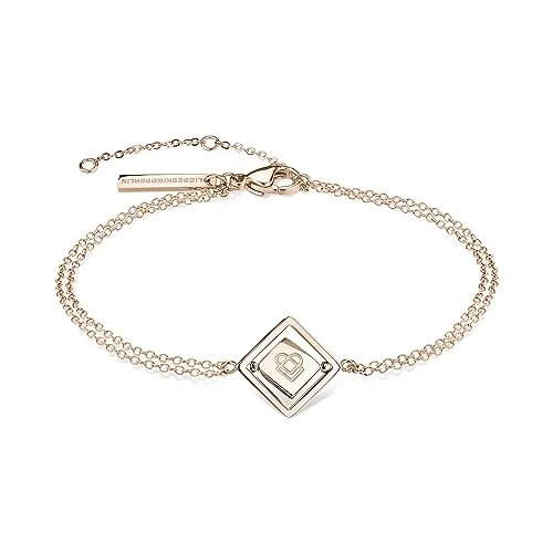 LIEBESKIND Armband LJ-1332-B-21 aus Edelstahl in roségold - Elegantes Armband für Damen aus hochwertigem Edelstahl in roségold, ideal zum Kombinieren mit anderen Schmuckstücken. Perfektes Geschenk für jeden Anlass.