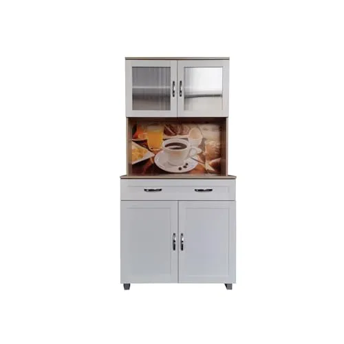 HTI-Living Hochschrank Küchenbuffet Blanca Bistro in weiß von HTI-Line