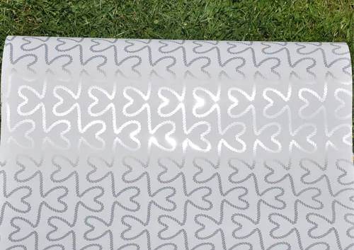 Herz-Seil silber metallic glänzend HEART ROPE in pink von Papeteria