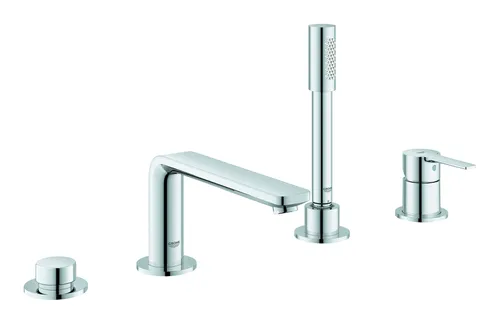 Grohe Lineare Wannenarmatur 19577001 - 4-Loch-Wannenarmatur mit GROHE SilkMove® Technologie für präzise Temperaturkontrolle und GROHE StarLight® Oberfläche für langanhaltenden Glanz.