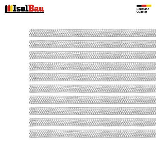 10x Siebhülsen Metall Gitterhülsen Ø12mm x 1m Verbundmörtel Ankerhülsen M8-M10