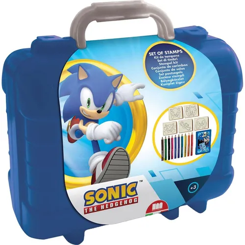Sonic Reis Stempel- en Kleurkoffer