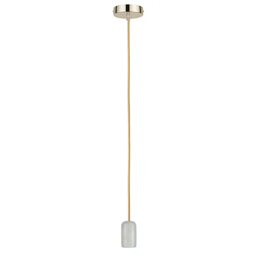 Paulmann Pendel E27 2m Stoffkabel Gold Fassung Alabaster Baldachin Gold