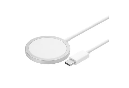 Firelia MagSafe Ladegerät 15W USB-C Smartphone-Ladegerät (Induktive Ladefunktion für iPhone, 1 Meter, Weiß)