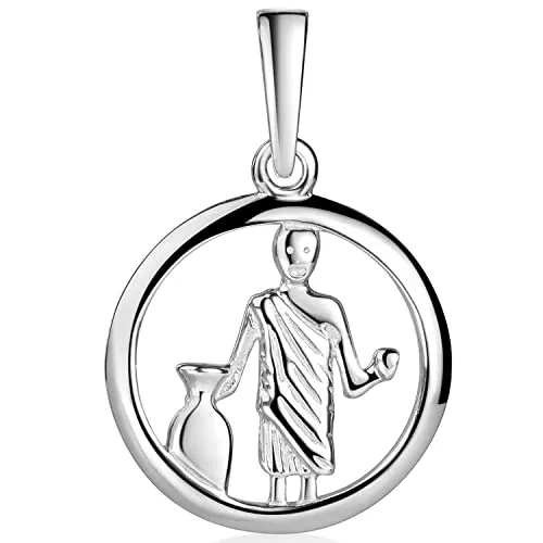 Materia Wassermann Anhänger Silber 925 - Sternzeichen Schmuck rhodiniert KA-489