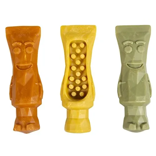 duvoplus, Garden Bites Fruity Tonya Toothpaste 7,8 cm – 18 Stück gemischte Farben, vegetarische Snacks mit leckerem fruchtigem Geschmack für Hunde, glutenfrei, Dental Care für einen frischen Atem