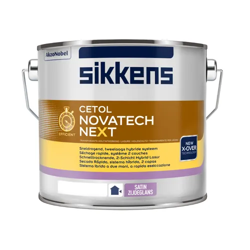 SIKKENS CETOL NOVATECH NEXT - 2.5 LTR (077 KIEFER) - Lacke für hochwertigen Holzschutz, bietet langanhaltende Wetterschutz und eine natürliche Holzoptik.
