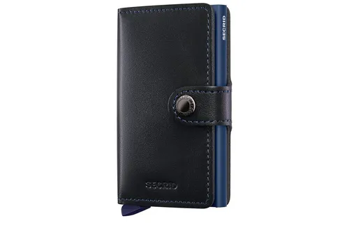 SECRID Miniwallet Original - Black Navy - Elegantes Unisex Portemonnaie aus hochwertiger europäischer Rinderhaut, schützt Karten vor RFID-Diebstahl und bietet Platz für bis zu 10 Karten.