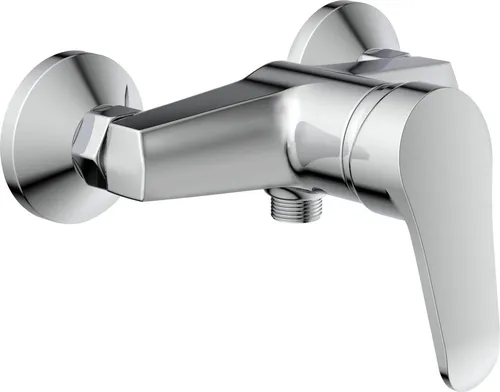 SCHÜTTE Duscharmatur TESSA - Chrom Mischbatterie für Dusche - Bad- & Duscharmaturen mit geräuscharmer 40 mm Qualitäts-Kartusche, ideal für einfachen Austausch und langlebige Nutzung.