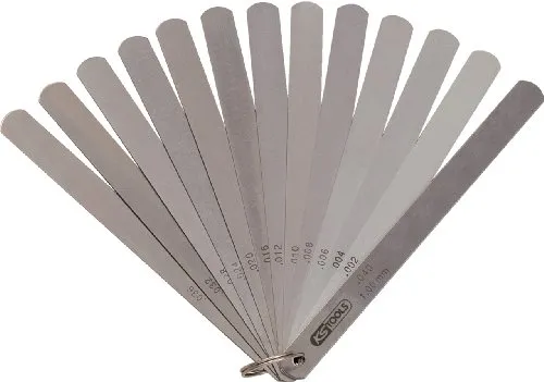 KS Tools 300.0616 Kolbenspiellehre, 20 Blatt, 0,05-1mm