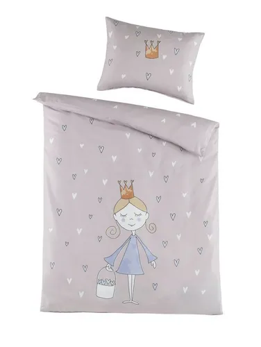 Holiday Heimtex Babybettwäsche PRINCESS, 100 x 135 cm, Rosa, 2-teilig mit Reißverschluss - Die bezaubernde Babybettwäsche PRINCESS in Rosa sorgt für süße Träume. Aus hochwertiger Baumwolle, mit Reißverschluss und bis 60 °C waschbar – ideal für das Kinderzimmer.