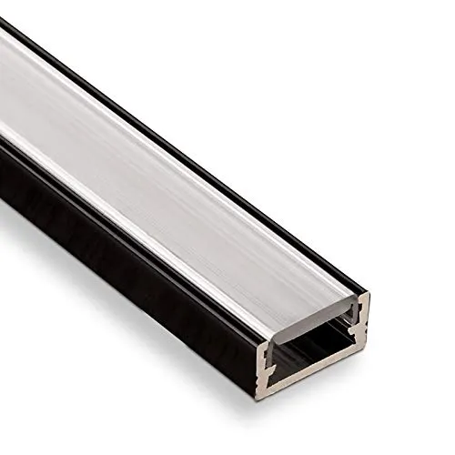 Stück SO-TECH® LED Profil-11 Schwarz Aufbauprofil 2000 x 14 x 7 mm mit opaler Abdeckung 5