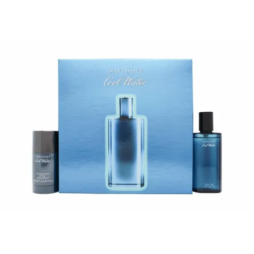 Davidoff Cool Water Set 75 ml + 75 ml - Herrendüfte: Frischer Duft im praktischen Set, ideal für den modernen Mann, der Selbstbewusstsein und Stil ausstrahlt.