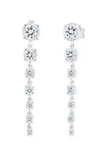 Elli Premium Paar Ohrhänger mit Kristallen aus 925 Silber von Elli