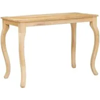 vidaXL Couchtisch aus Massivholz Mango – 110 x 55 x 77 cm - Moderner Couchtisch aus robustem Mangoholz, ideal für jedes Wohnzimmer. Die elegante, rechteckige Oberfläche bietet viel Platz für Deko und Snacks und setzt stilvolle Akzente.