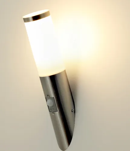 Außenwandleuchte mit Bewegungs- und Dämmerungssensor E27 IP44 MEFEZ.S - Moderne Außenwandleuchte mit integrierten Bewegungs- und Dämmerungssensor, ideal für Eingänge und Terrassen. Einfache Montage und einstellbare Leuchtdauer für mehr Komfort im Außenbereich.