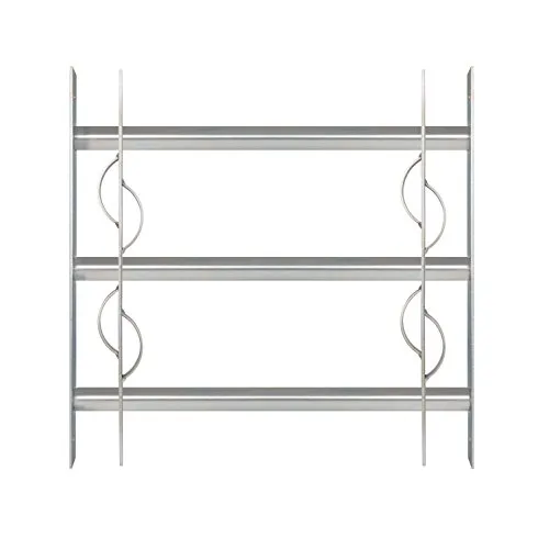 Alberts Fensterschutzgitter Secorino Style, ausziehbar 50-65 cm - Schließtechnik, hochwertiges Fensterschutzgitter aus Stahl, flexibel in der Breite und idealer Schutz für Ihr Zuhause.