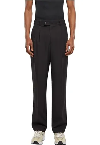 URBAN CLASSICS Herren Double Pleated Pants - Wanderhosen in stilvollem Design, vielseitig kombinierbar und ideal für Outdoor-Aktivitäten.