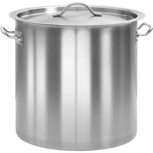 vidaXL Kochtopf 51133, 26 Liter - Induktionsgeeignet - Großer Edelstahl Kochtopf mit 26 Liter Fassungsvermögen, ideal für große Mengen. Hochglanzpoliert und für alle Herdarten geeignet, inklusive Induktion.