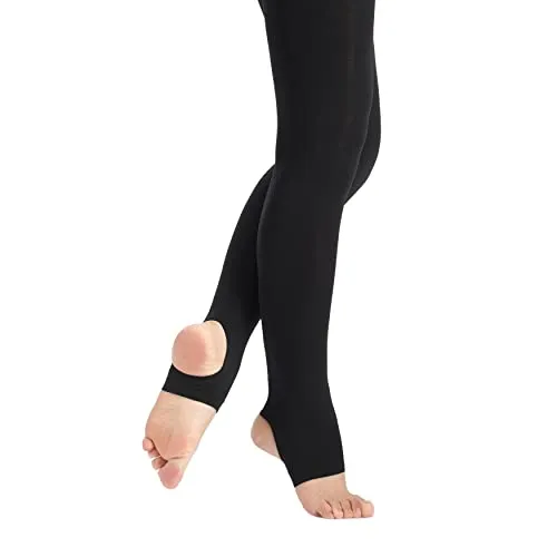 tanzmuster Ballettstrumpfhose Damen in schwarz von tanzmuster