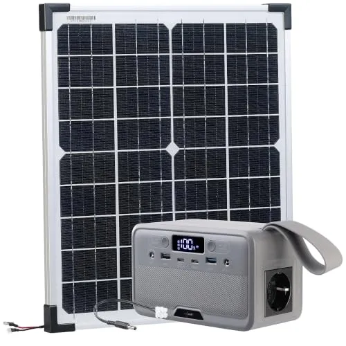 revolt Solar-Set: Powerstation-Solargenerator mit 89,6 Wh und 100 W Solarmodul