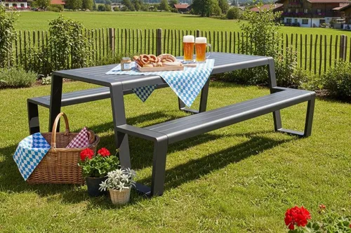 Lesli Living Picknick-Set Estilo 220x183cm in Anthrazit